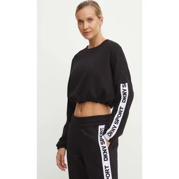 Dámská mikina Mikina Dkny dámská, černá barva, s potiskem, DP4T9939 99X, vel. L