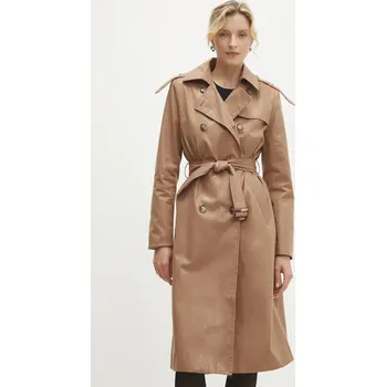 Dámský kabát Trench kabát Answear.LAB pk2625c.ilk béžová 80X, vel. XL