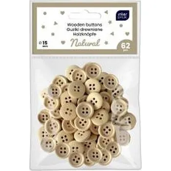 Guziki naturalne 62szt