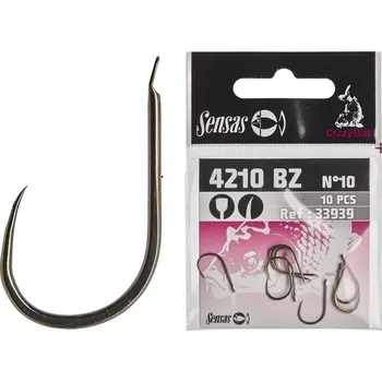 Volný čas 10ks - Háček Sensas Crazy Bait 4210 Barbless Velikost 20