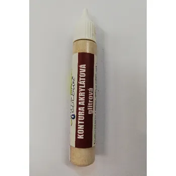 Speciální výtvarná barva Kontura akrylátová glitrová 20 g - odstín č.39 - zlatá