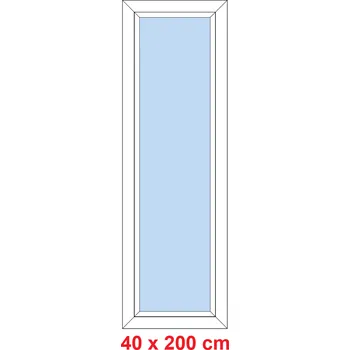 Okno Soft Plastové okno 40x200 cm, FIX neotevíravé