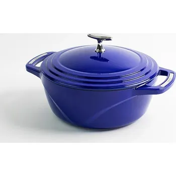 Hrnec Smaltovaný litinový hrnec Lodge 4,3 l, modrý