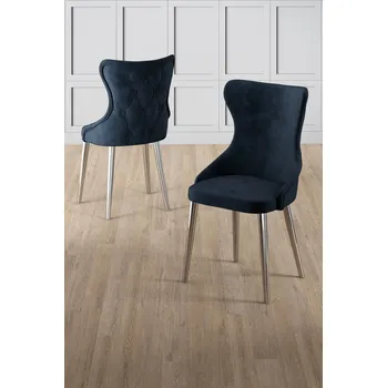 Jídelní stůl Sada židlí (4 kusy) Alpa - Anthracite, Chrome