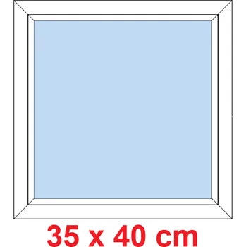 Okno Soft Plastové okno 35x40 cm, FIX neotevíravé
