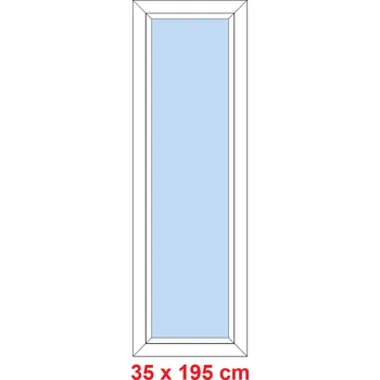 Okno Soft Plastové okno 35x195 cm, FIX neotevíravé