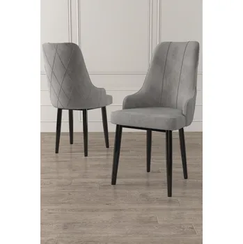 Jídelní stůl Sada židlí (6 kusů) Trex - Grey, Black