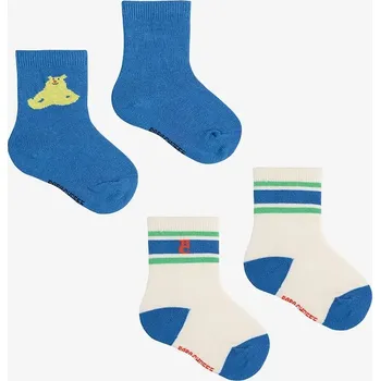 Dětské ponožky Bobo Choses Hug Me Bear 2-pack 125AH021 modrá 55X, vel. 16/18