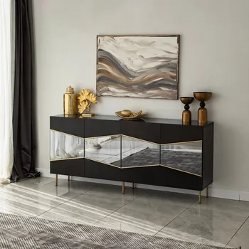 Komoda Konzolový stolek Nice - Black, Fume