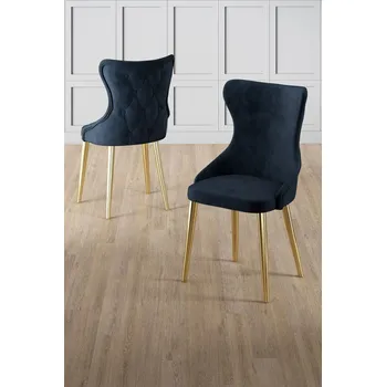 Barová židle Sada židlí (4 kusy) Alpa - Anthracite, Gold