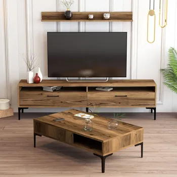 Obývací stěna Living Room Furniture Set Istanbul - Walnut