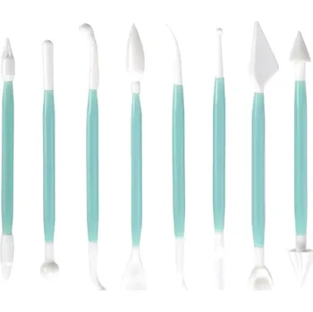 Sada špachtlí a modelovacích nástrojů na dorty, 8 ks