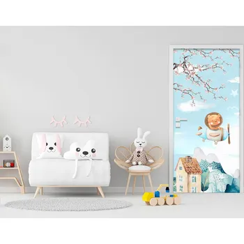 Fototapeta Samolepící fototapeta na dveře - Dobrodružství v oblacích