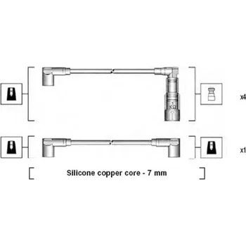 Zapalovací kabel Sada kabelů pro zapalování MAGNETI MARELLI 941045200508