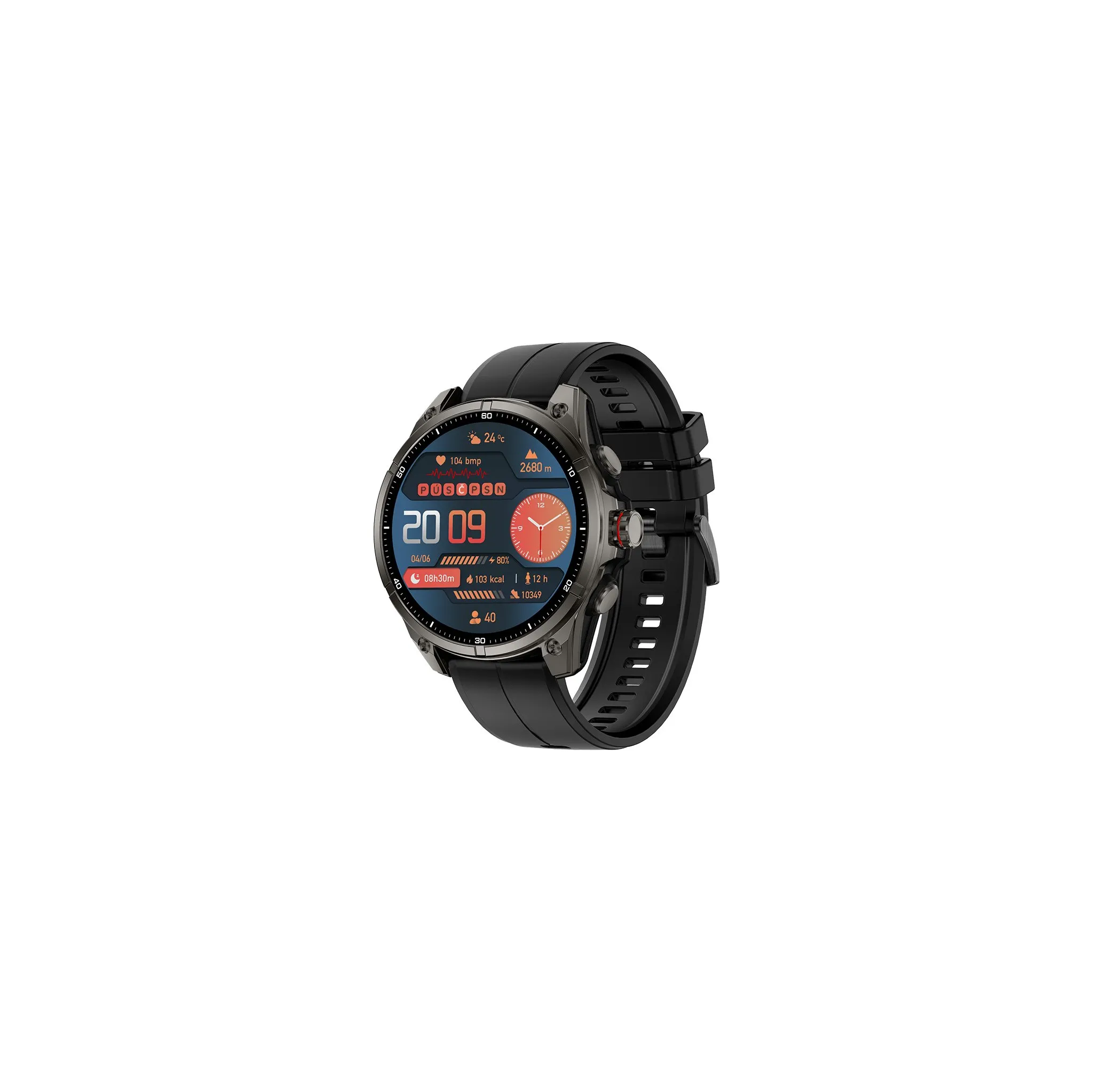 Fotografie 2 - Chytré hodinky Madvell Onyx 3 GPS černé/silikonový řemínek