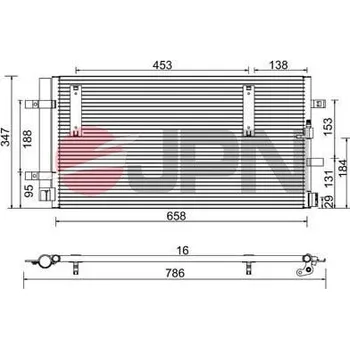 Výparník klimatizace Kondenzátor, klimatizace JPN 60C9077-JPN