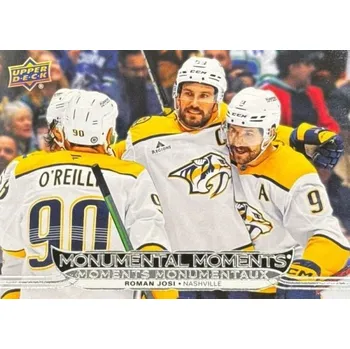 Sběratelská karetní hra insert karta ROMAN JOSI 25-26 Tim Hortons Monumental Moments číslo MM-2