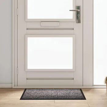 Rohožka Rohož Světle šedá 60 x 40 x 1,2 cm Teddy látka