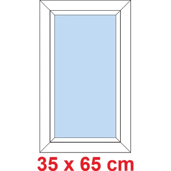 Okno Soft Plastové okno 35x65 cm, FIX neotevíravé