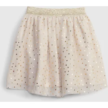 Dívčí sukně GAP Dětská tylová sukně s hvězdami - Holky GAP krémová 2148174