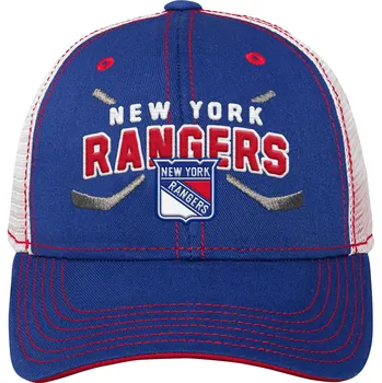 Kšiltovka Outerstuff Dětská kšiltovka New York Rangers NHL Lockup Meshback Adjustable