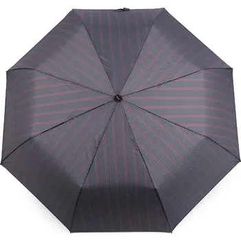 Deštník Pánský skládací vystřelovací deštník Varianta: 1 šedá proužky, Balení: 1 ks