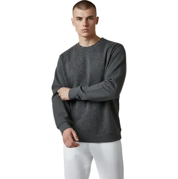 Pánská mikina Benter Pánská zateplená mikina přes hlavu OZIN Barva: Šedá, Velikost: 2XL