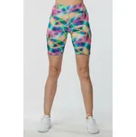 Delší sportovní pestrobarevné dámské kraťasy 252 velikost XS