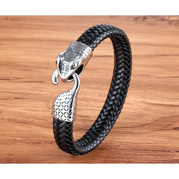 Náramek B-TOP Kožený náramek HAD Délka: 23cm