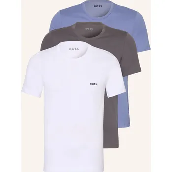 Pánské tričko Boss Pánská Sada 3 Triček, bílá / černošedá / šedá, 52