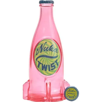 Láhev DEVplus Replika Fallout - skleněná láhev a víčko Nuka Twist Růžová