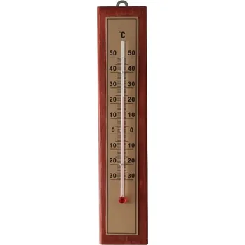 Domácí teploměr Teploměr 22x4,4cm DŘEVO(-30°+50°C) borovice