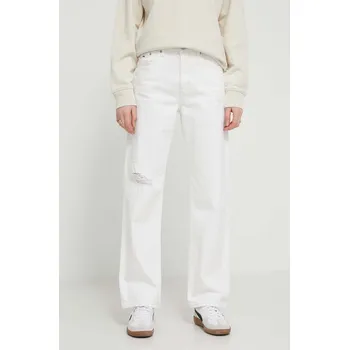 Dámské džíny Džíny Tommy Jeans dámské, high waist, DW0DW17577 bílá 00J, vel. 26/30