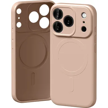 Telefonní příslušenství Mercury Ochranný kryt na iPhone 17 Pro - Mercury, SemiSilicon MagSafe Pink Sand
