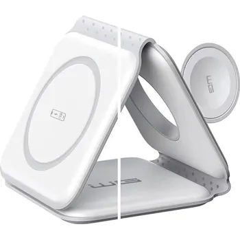 Pouzdro na mobilní telefon WG - Bezdrátová nabíječka WGMaxFlex 3in1 / Skládací / 15W+5W+2.5W / WG 42 / white 13179