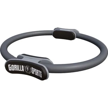 Masážní přístroj Kruh s madly na cvičení a posilování, šedý, průměr 36 cm