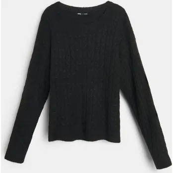 Dámská móda Sinsay - Svetr z&nbsp;žebrované pleteniny - černá - 224GT-99X - 224GT-99X-XS