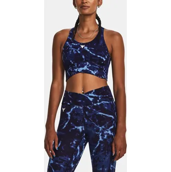 Tmavě modré dámské sportovní crop top tílko Under Armour Rock Under Armour modrá 2809391