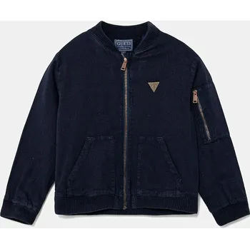 Pánský bomber Bomber bunda s příměsí lnu Guess N5GL02.WG5G0.PPYA námořnická modř 59X, vel. 105-112