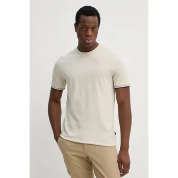 Pánské tričko Bavlněné tričko BOSS Thompson 04 50501097 béžová 01X, vel. XXL