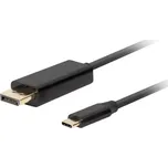 Kabel USB-C na DisplayPort 1.8m 4K 60Hz černý
