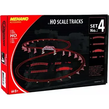 Vláček a vláčkodráha MEHANO Doplňková sada kolejí č. 4