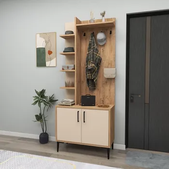 Předsíňová stěna Předsíňová stěna Julendor - Atlantic Pine, Beige