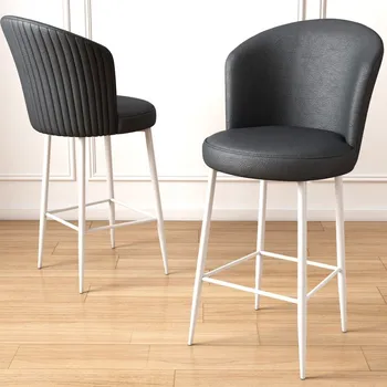 Barová židle Bar Stool Set (6 Pieces) Uras - Anthracite, White