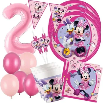 Party dekorace MojeParty Party set licence - Minnie druhé narozeniny - pro 8 osob