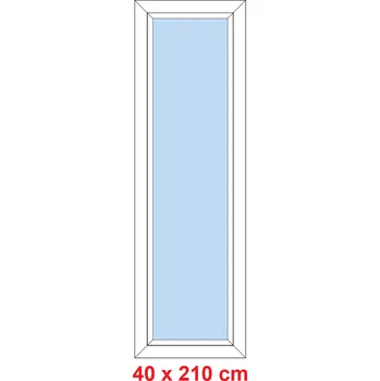 Okno Soft Plastové okno 40x210 cm, FIX neotevíravé