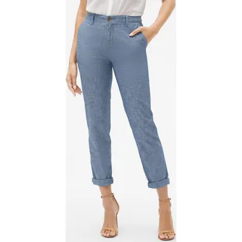 Dámské kalhoty GAP Kalhoty Khaki Chambray - Dámské GAP modrá 1582475