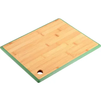 Kuchyňské prkénko Kesper Bambusové krájecí prkénko s držákem, zelené, délka: 35 cm