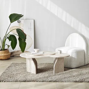 Konferenční stolek Konferenční stolek Melted - Travertine