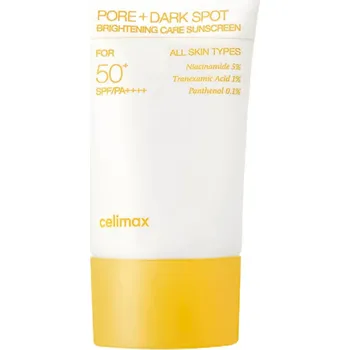 Pleťový krém Celimax – Pore+ Dark Spot Brightening Care Sunscreen – Rozjasňující opalovací krém SPF50+ PA++++ – 50 ml